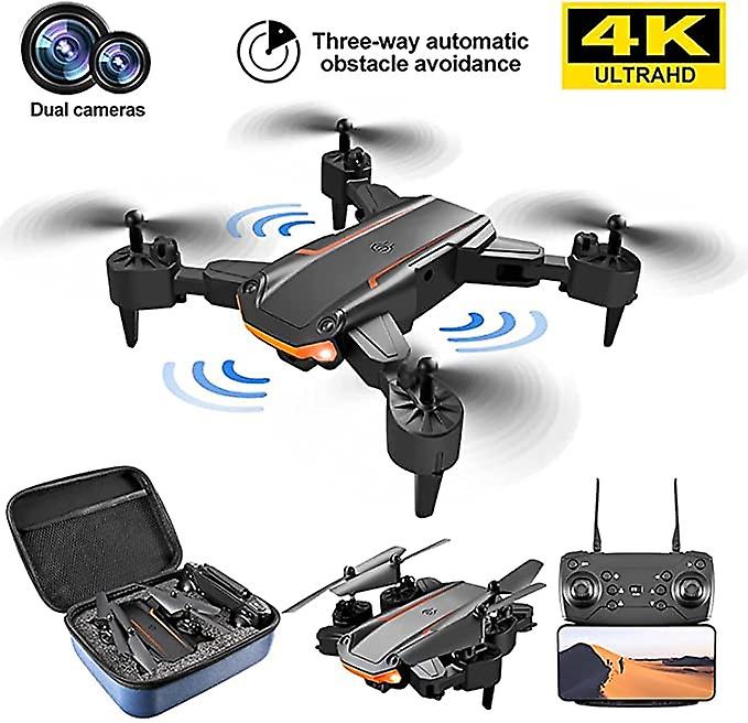 4k Drone With Camerawith Uhd Camera， 50x Zoom Professional Foldable Mini Drone With Camerafor Kids and Adult， Rc Quadcopter， Active Obstacle Avoidance，