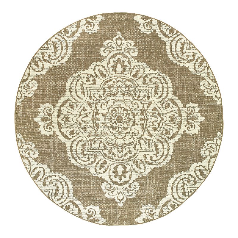 StyleHaven Mainland Medallion Lace Indoor Outdoor Rug