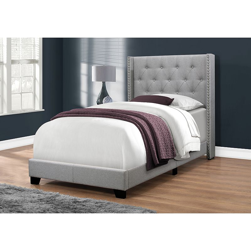 Monarch Faux Leather Bed