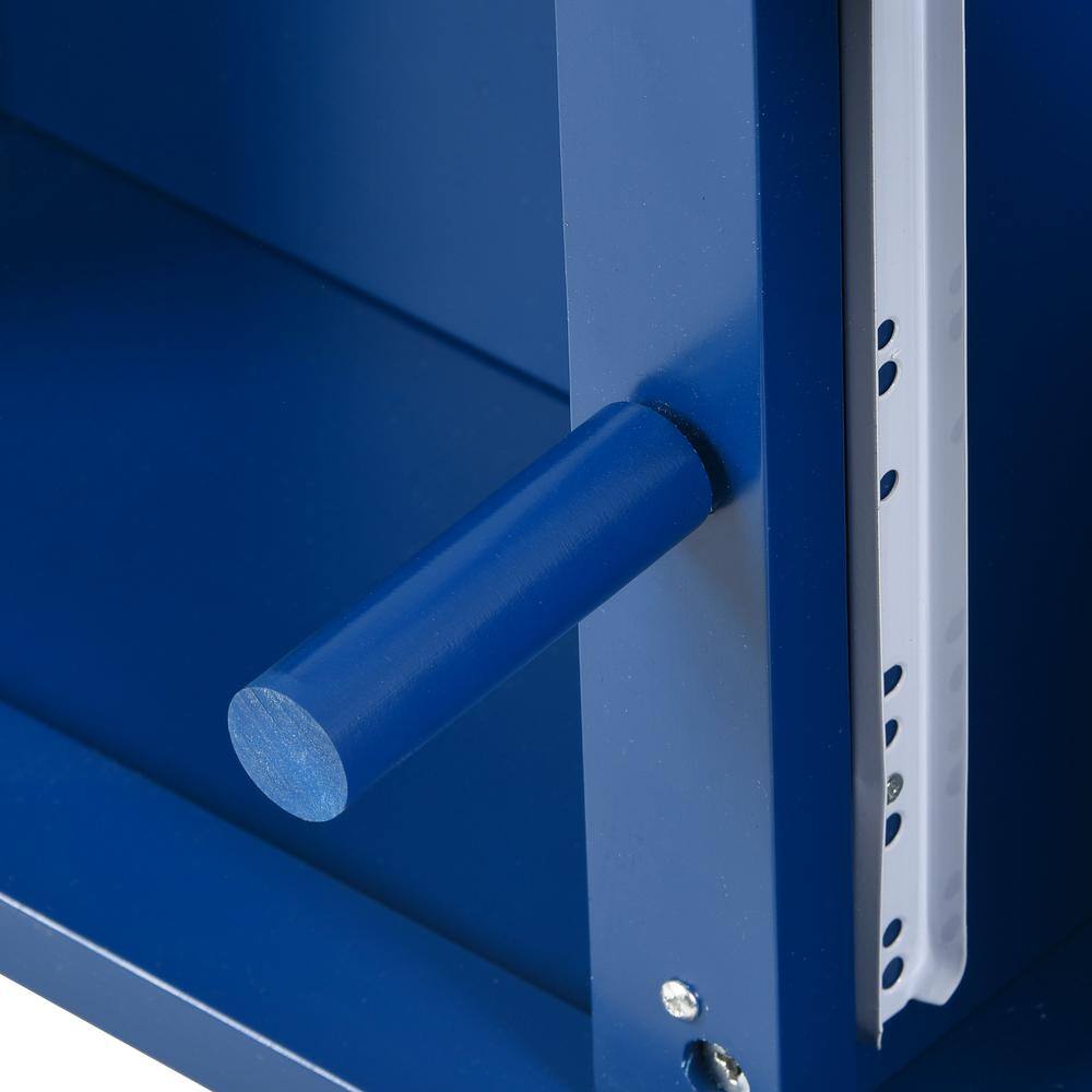 Tileon 44.9 in. W x 14.8 in. W x 31.1 in. H in Blue MDF Ready to Assemble Kitchen Cabinet with Solid Wood Legs AYBSZHD570