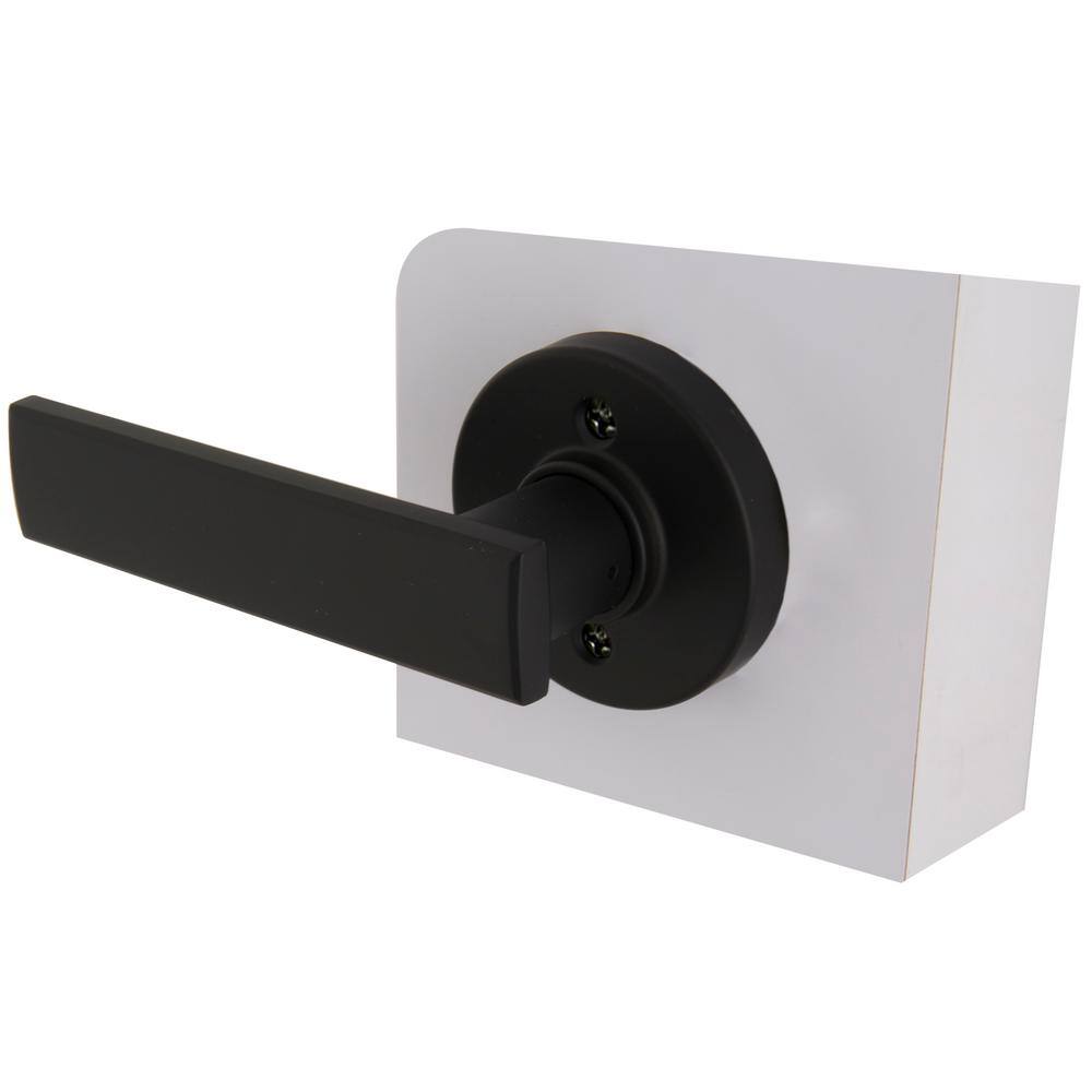 Defiant Westwood Matte Black Dummy Door Lever with Round Rose 32LP1X904C