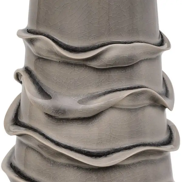 Dove Grey Ceramic 1-light Table Lamp