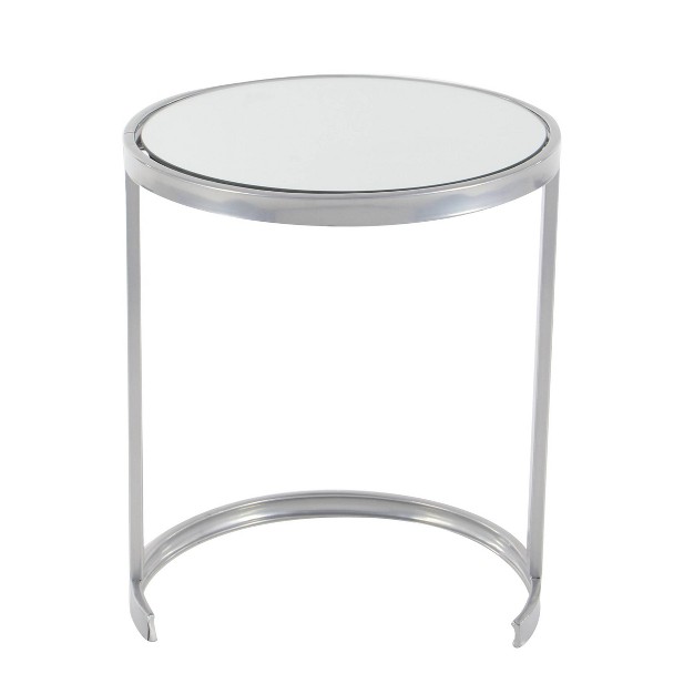 Set Of 3 Contemporary Metal Accent Table Olivia amp May