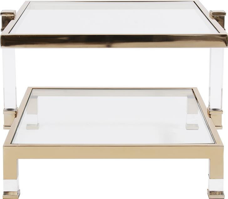 Side Table HOWARD ELLIOTT GOLDWYN Rectangular Clear Hand Polished   Contemporary   Side Tables And End Tables   by EuroLuxHome  Houzz