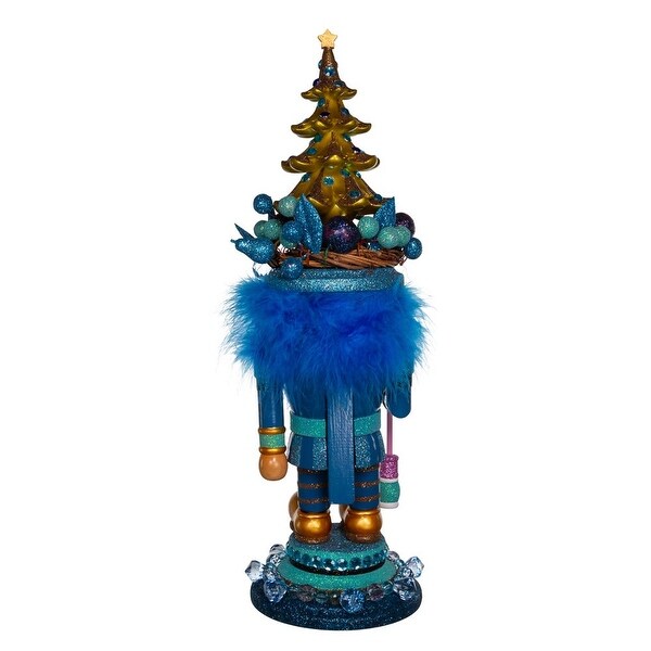 Kurt Adler 18Inch Hollywood Blue with Tree Nutcracker