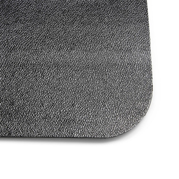 Vinyl Chair Mat For Hard Floors Lipped Black Floortex