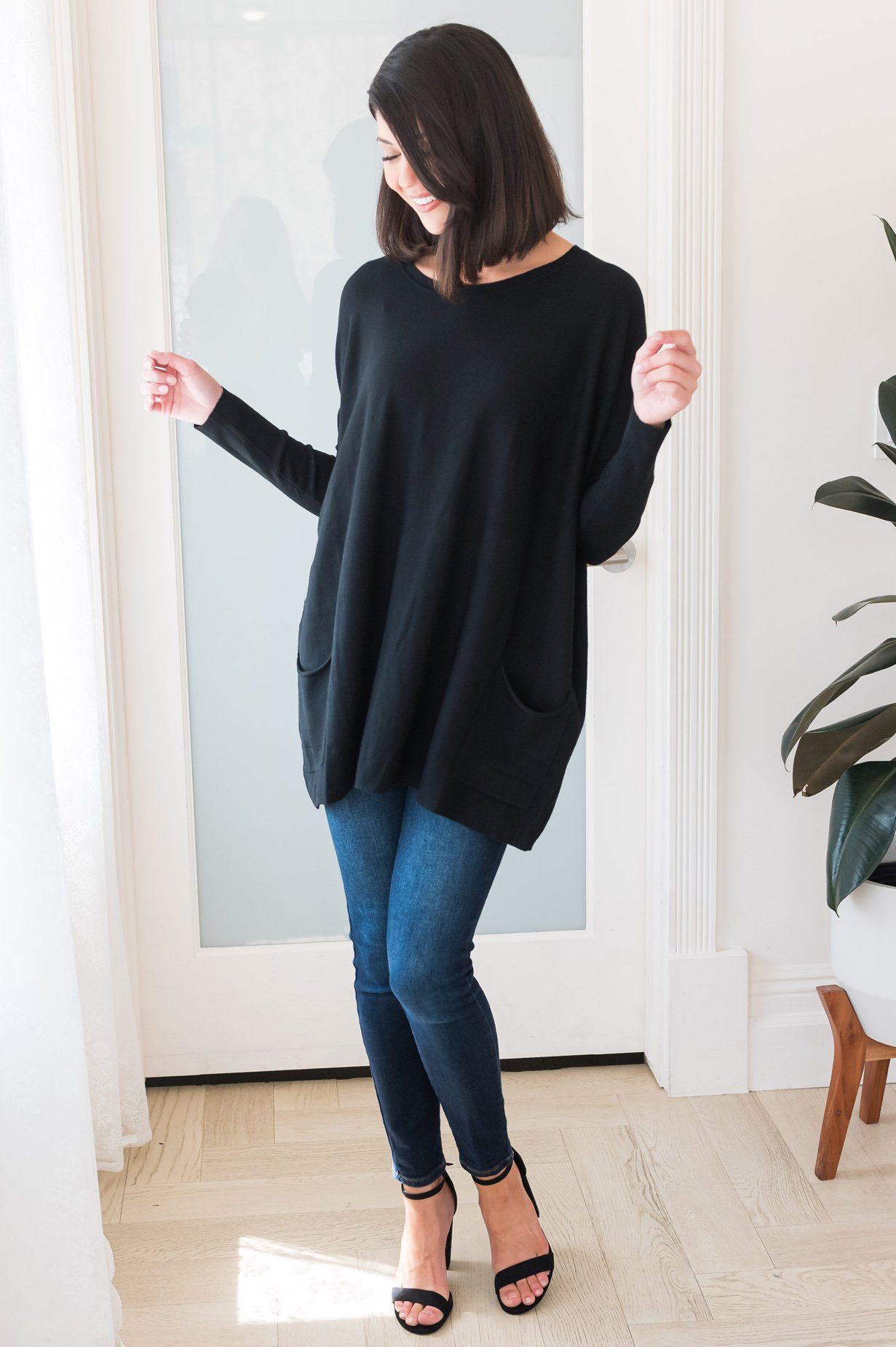 Casual Chic Modest Oversize Sweater