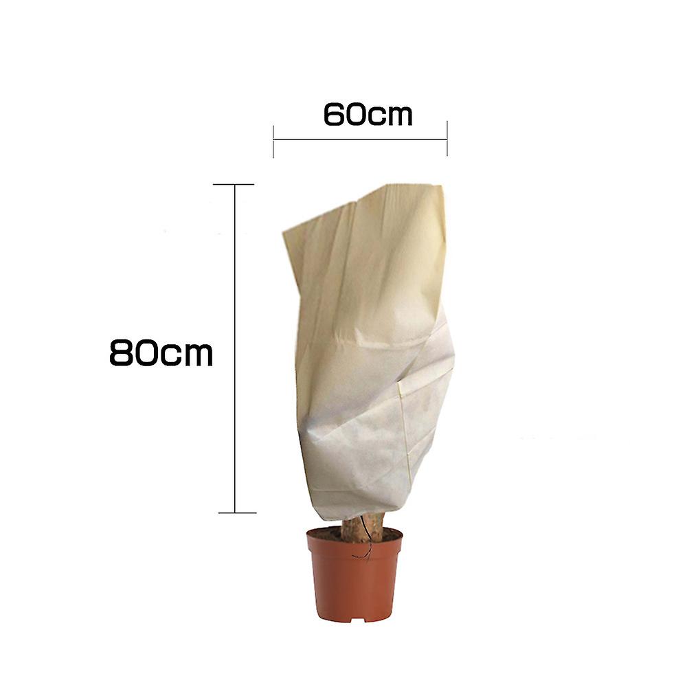 Plant Bag， Antibacterial Winter Plant Freeze Protection Cover， Non-woven Plant Bag， Tree Cover Color Beige Size 180*120cm Zipper + Shrink Buckle