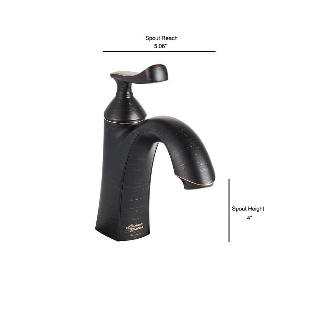 American Standard Chatfield Single Hole SingleHandle Bathroom Faucet in Legacy Bronze