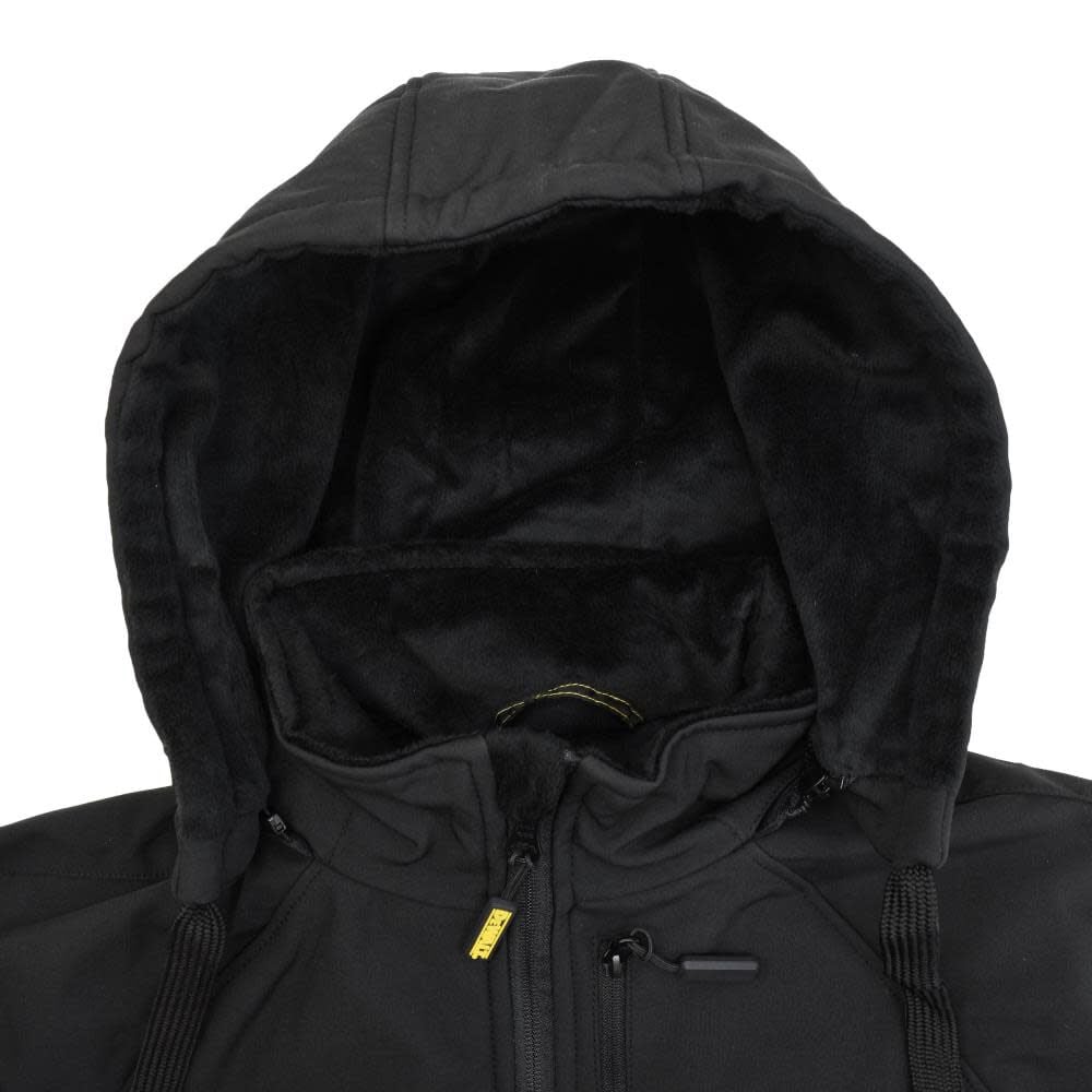 DEWALT Hooded Soft Shell Jacket Kitted: Battery Adapter and Charger Black - Medium DCHJ066C1-M from DEWALT