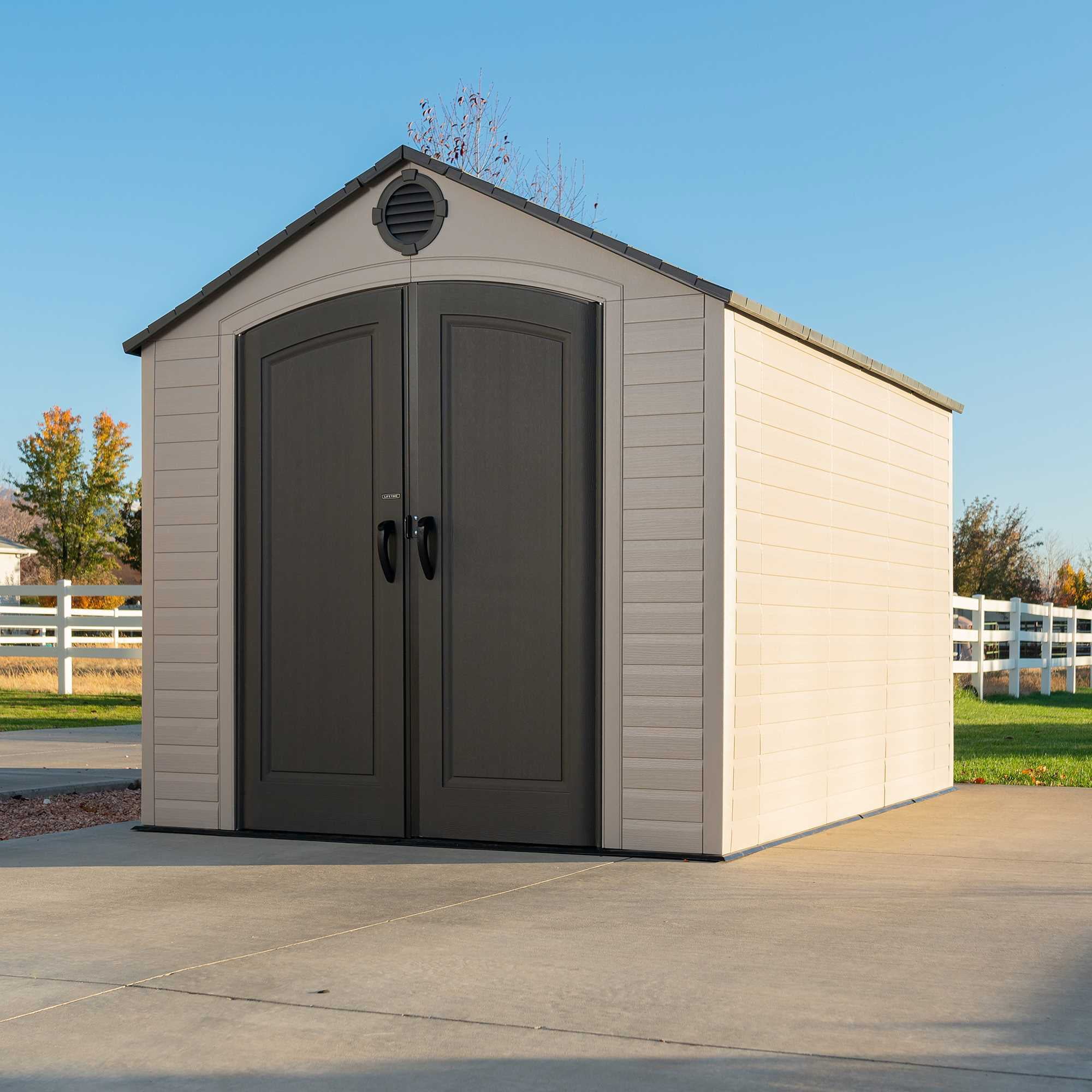 Lifetime 8 Ft. x 10 Ft. Outdoor Storage Shed