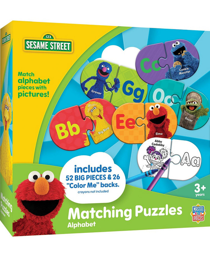 MasterPieces Puzzles Sesame Street Alphabet Matching Kids and Family Puzzle Game