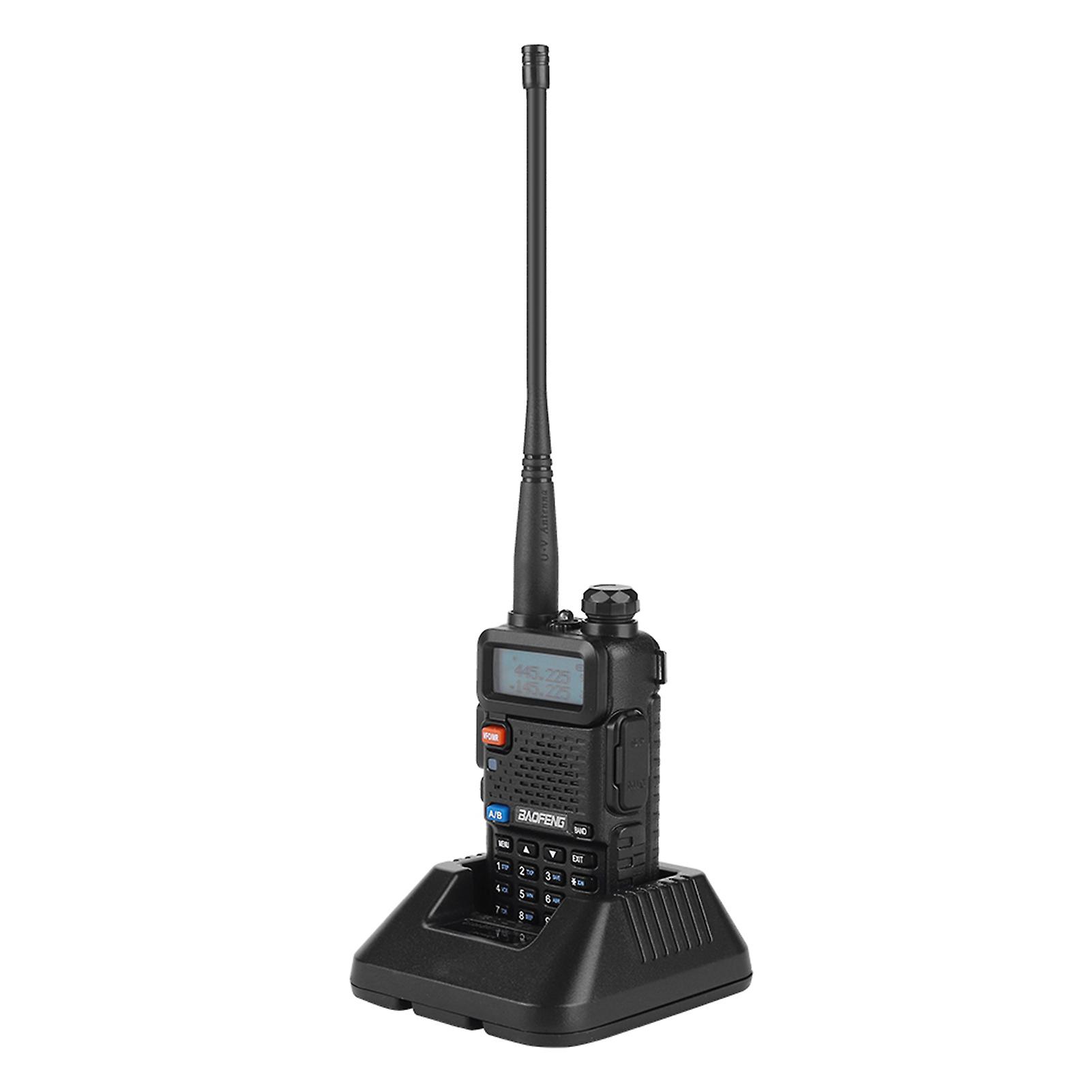 5w Uv5r Portable Vhf Uhf Dual Band Walkie Talkie Professional Radio Transceiver Eu 100240v