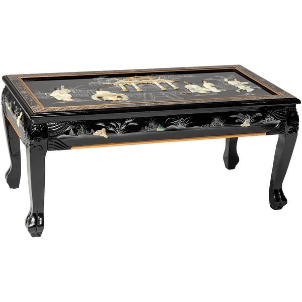 Black Lacquer Coffee Table - Royal Ladies