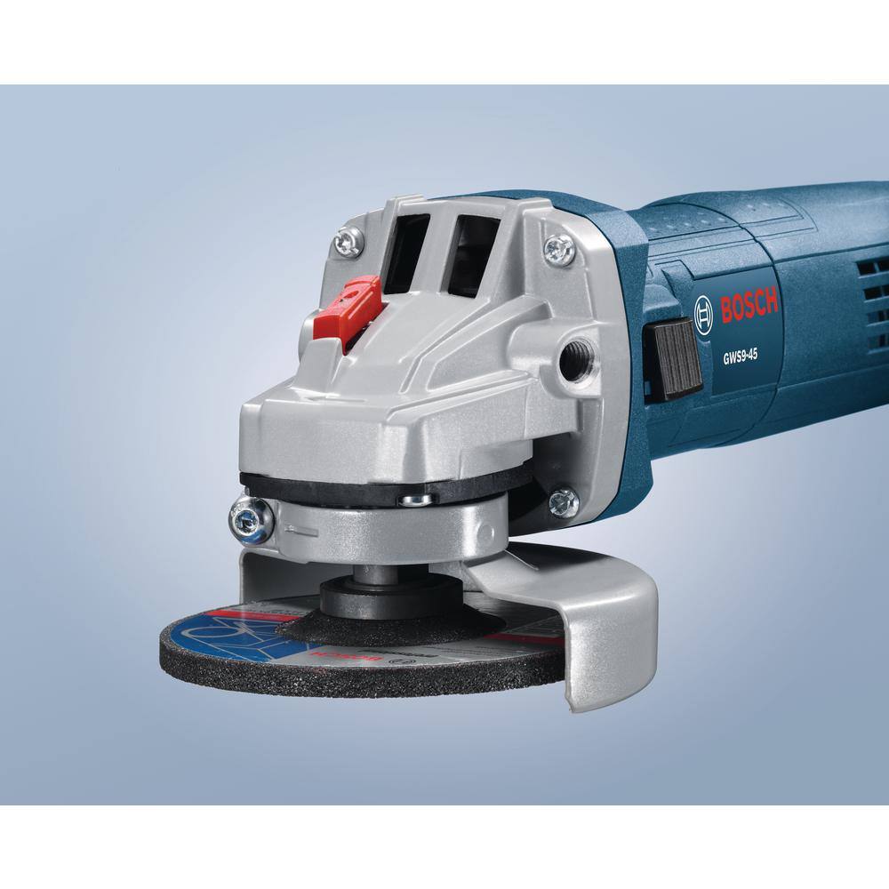 Bosch 8.5 Amp Corded 4.5 in. Angle Grinder with Lock-On Slide Switch GWS9-45