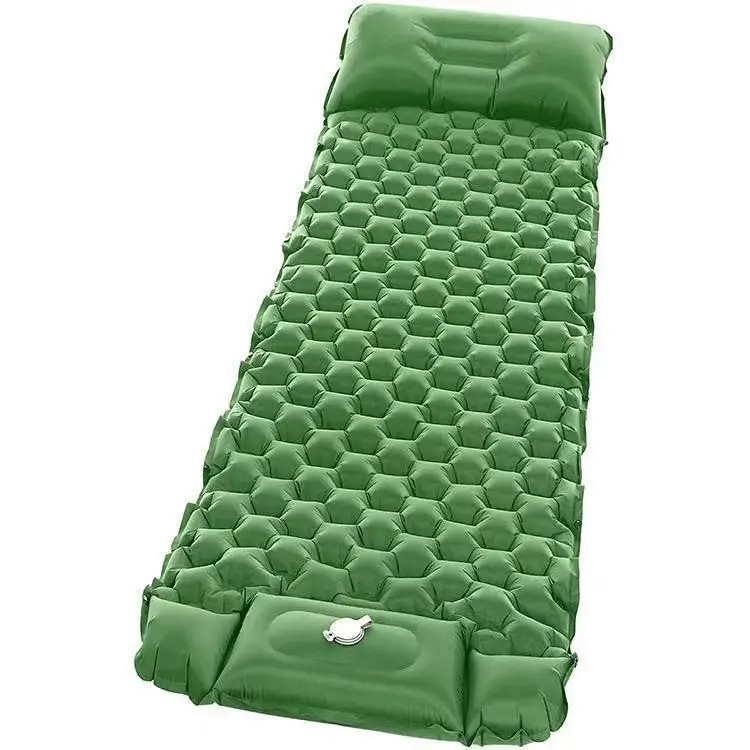 Hot Sale step on Inflatable pad Hiking Camping Lightweight Tent Air Mattress  folding picnic travel Sleeping Mat