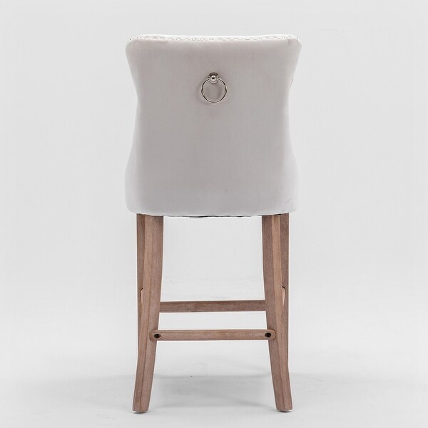 Barstools with Button Tufted Decoration (Set of 2)