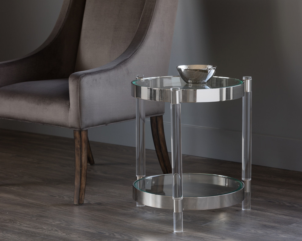 Adalie Side Table  Lucite   Contemporary   Side Tables And End Tables   by Virgil Stanis Design  Houzz