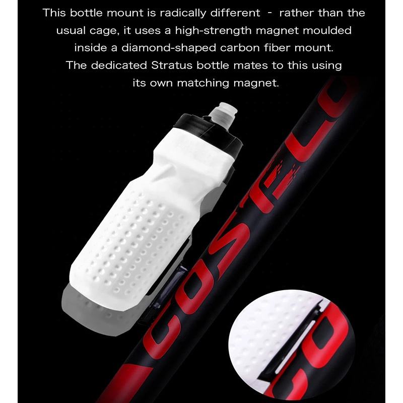 AGEKUSL Cycling Magnetic Mount Cage Bottles Cage Flask Pressing 710ml Bike Water Bottle For MTB Road Folding Bicycle