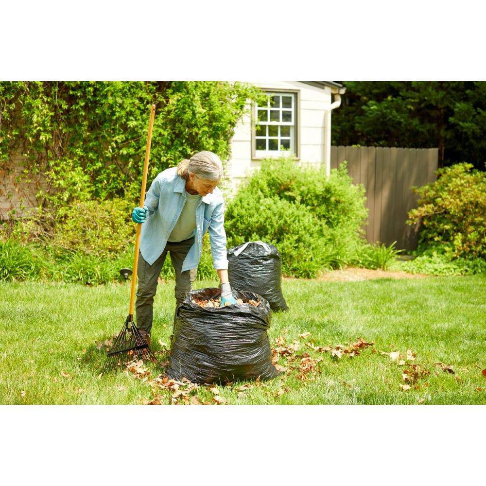 HDX 33-39 Gal. Black Heavy Duty Drawstring Trash Bags (50-Count) - For Outdoor and Yard Waste HDX3339