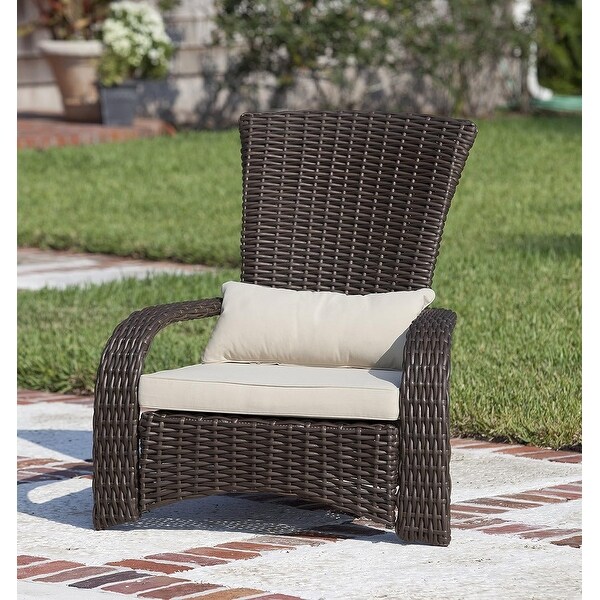 Adirondack style outdoor chairs，including 3inch cushions and waist pillows