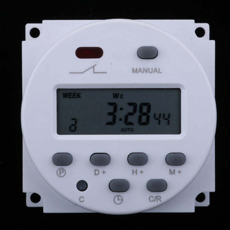 DC 12V Digital LCD Programmable Timer Relay Time Of Weekly Electronic