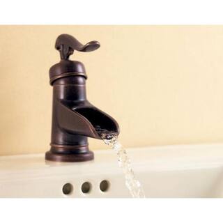 Pfister Ashfield 4 in. Centerset Single-Handle Bathroom Faucet in Rustic Bronze LF-042-YP0U