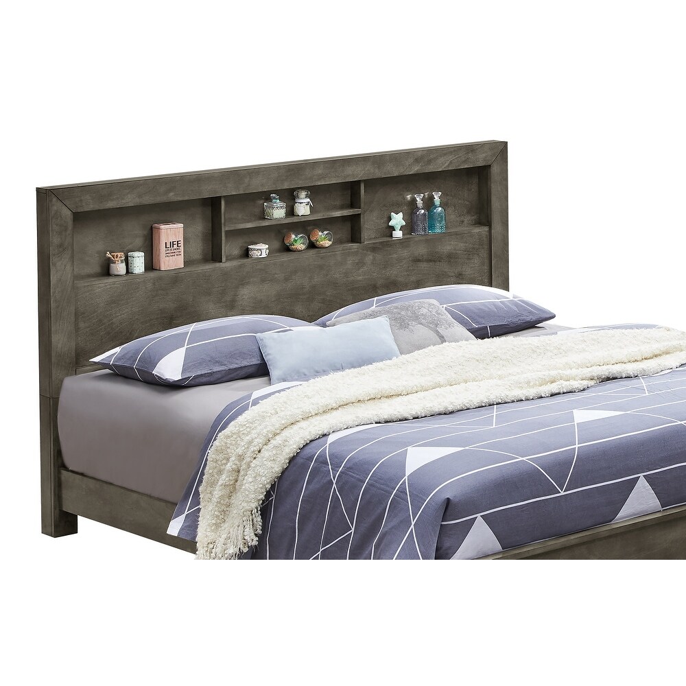 Burlington King Platform Bed with Storage Shelves