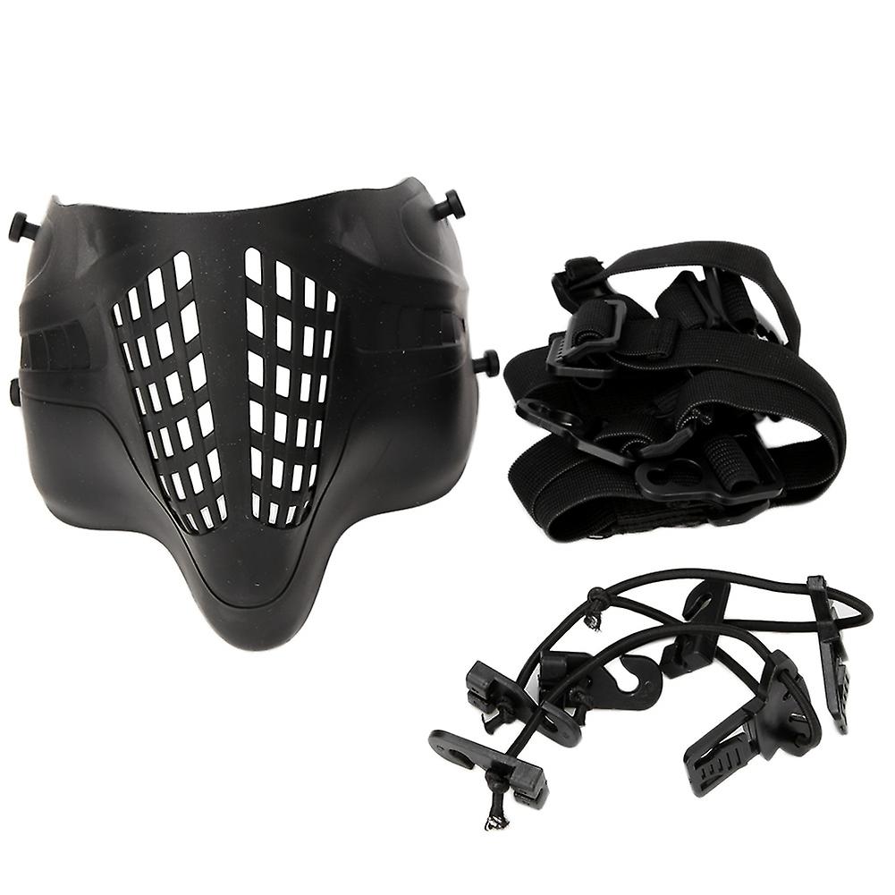 Outdoor Tactics Camouflage Protective Mask Impact Resistant Face Guard Black