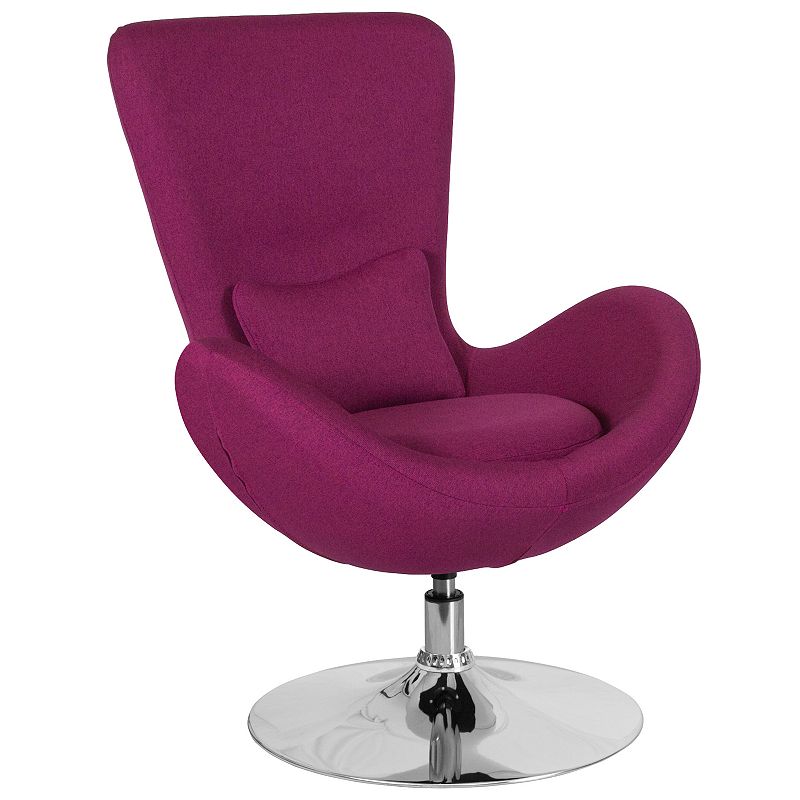 Flash Furniture Egg Series Fabric Side Reception Chair