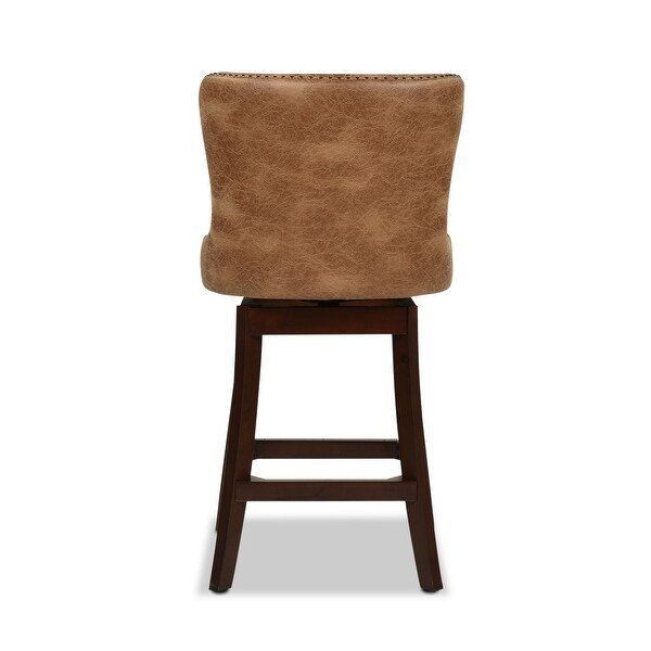 Holmes Tufted High-Back 360 Swivel Counter-Height Barstool