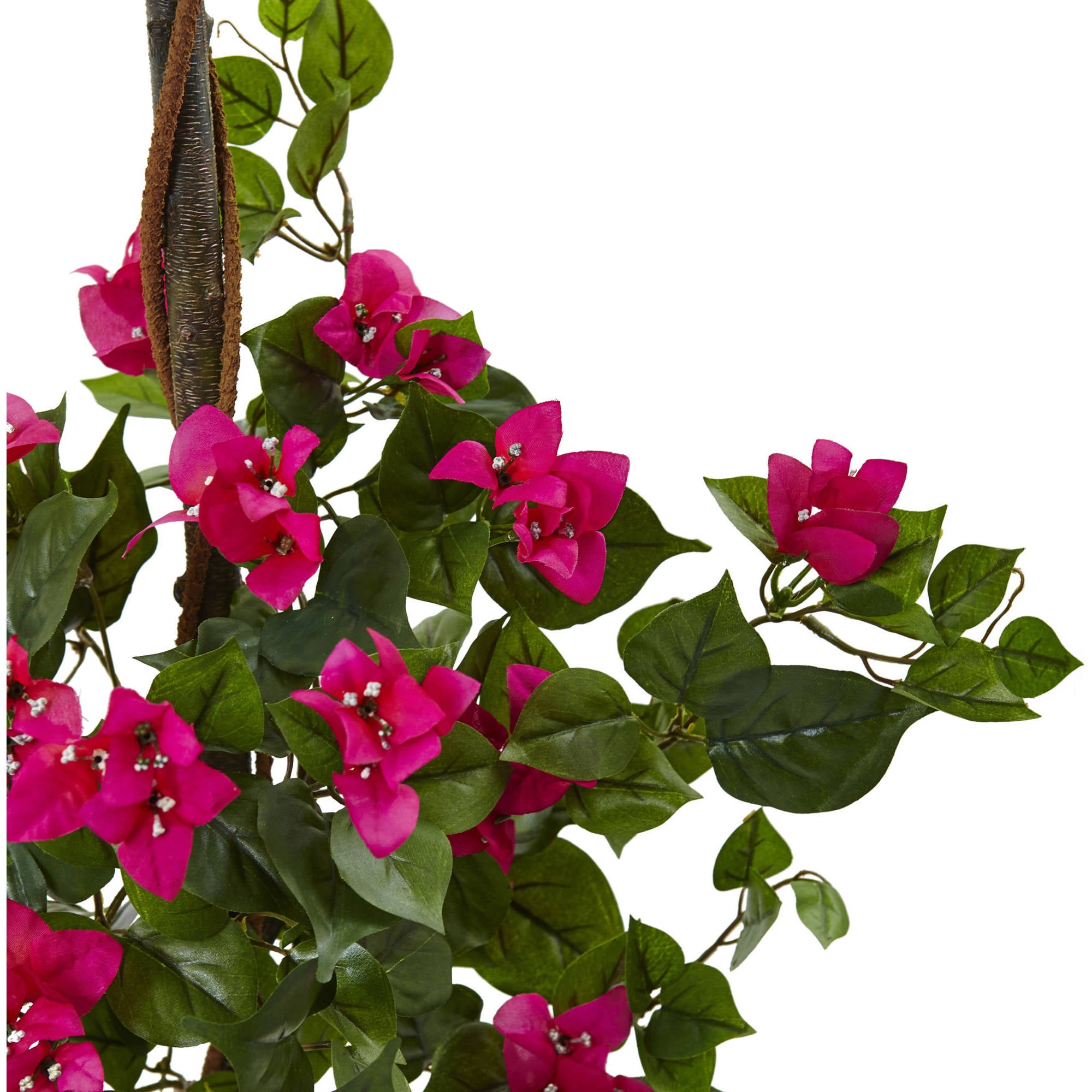 Nearly Natural Bougainvillea Tree with European Barrel Planter