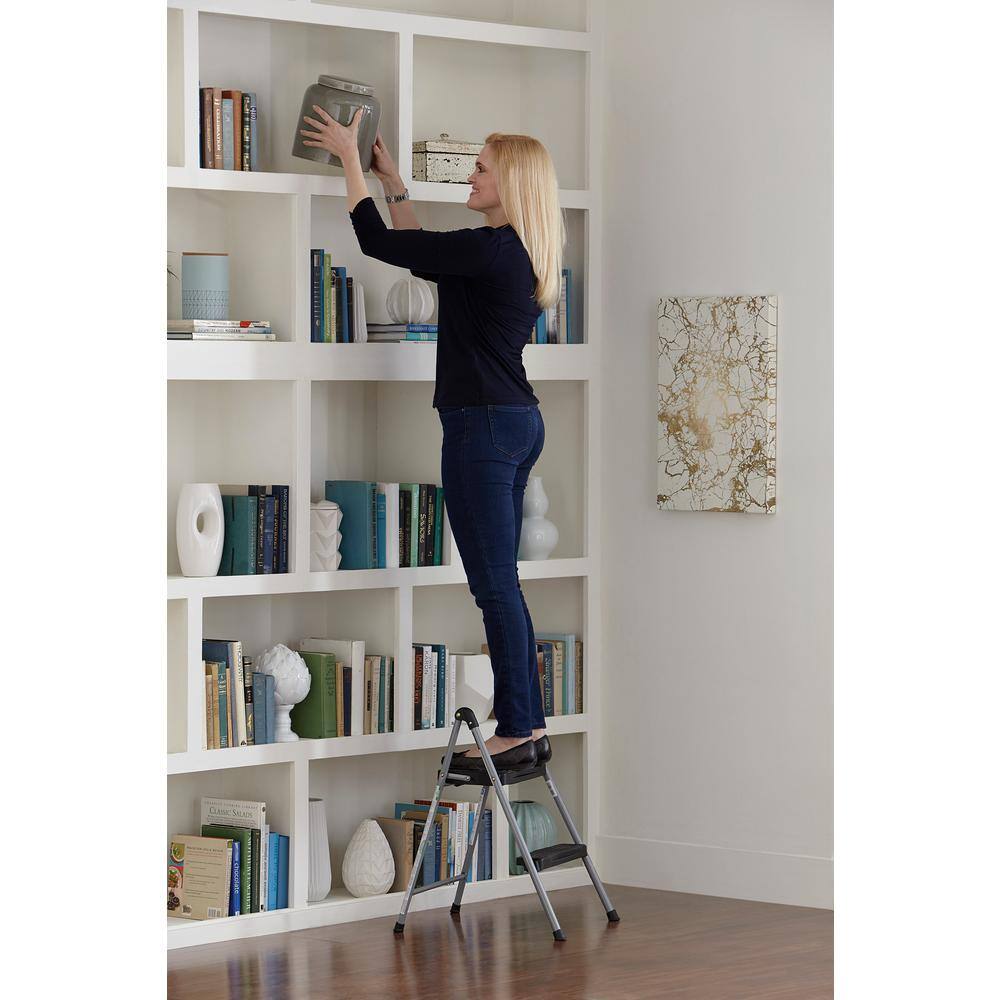 Cosco 2-Step Steel Step Ladder Stool without Handle 11024PBL1E