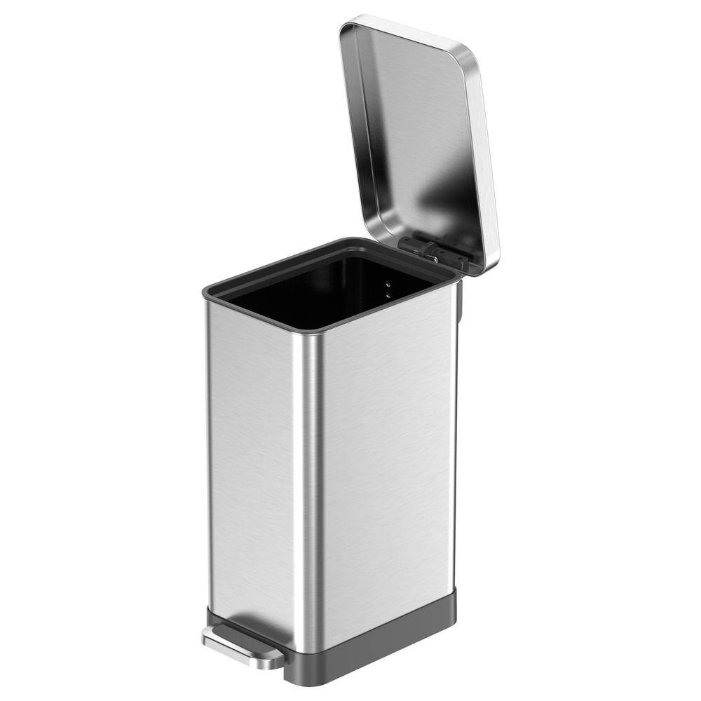 StyleWell SW 50L Stainless Steel Step-On Trash Can Slim Shape STY-SOT-50-36