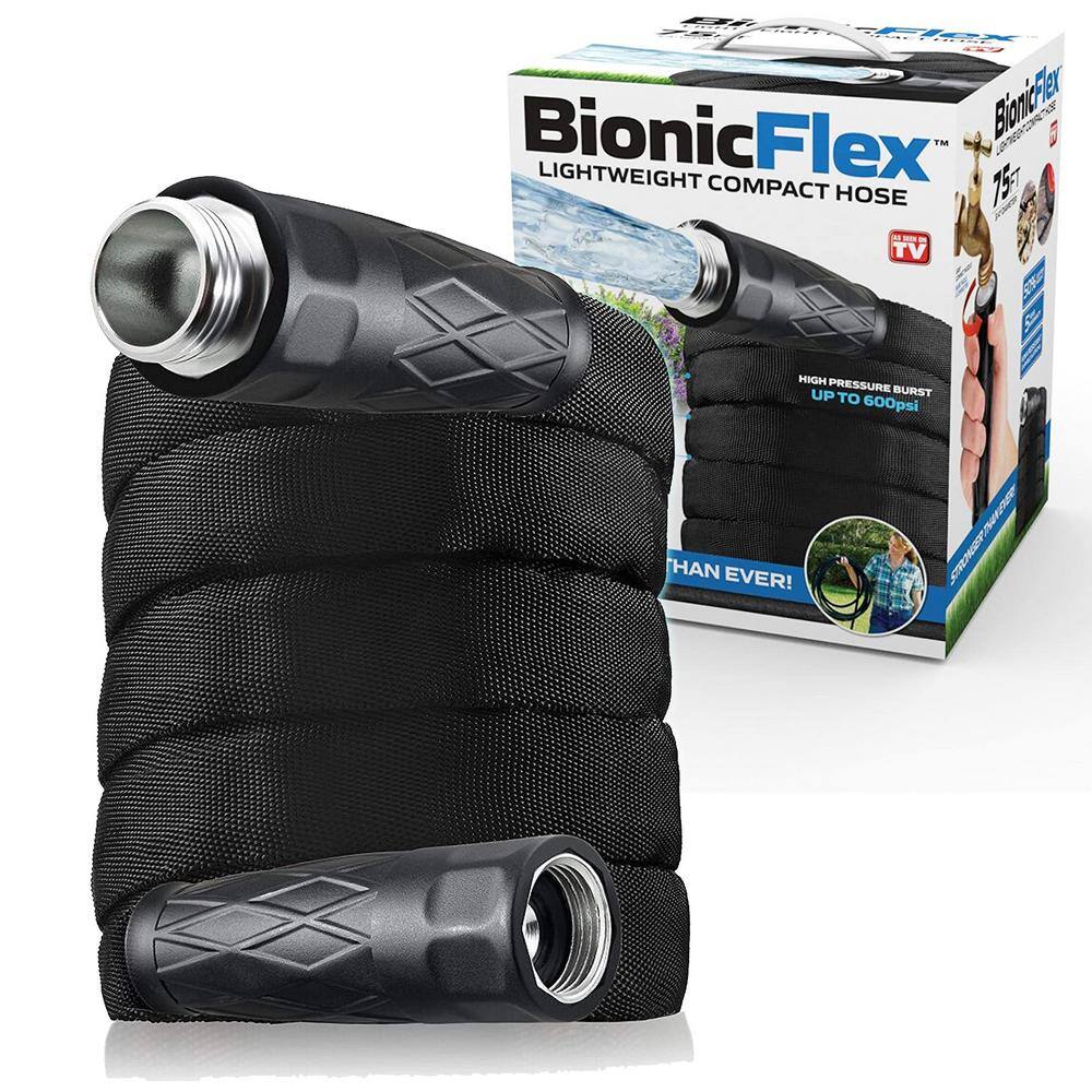 BIONIC FLEX 34 in. Dia x 75 ft. High Performance Lightweight Heavy-Duty Garden Hose 7216