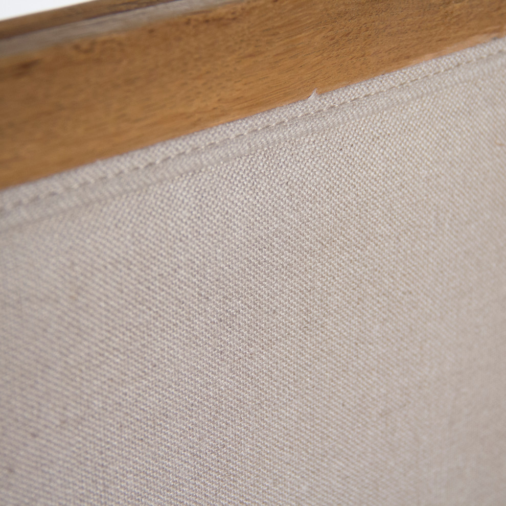 Louis Settee  Natural Linen   Traditional   Loveseats   by Zentique  Inc.  Houzz