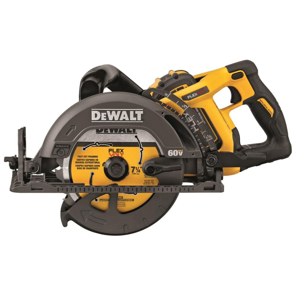 DEWALT FLEXVOLT 60V MAX* 7-1/4 Worm Drive Style Saw (9.0Ah Battery) Kit DCS577X1 from DEWALT