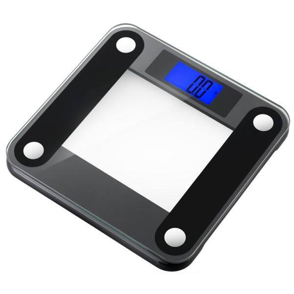 Ozeri Precision II Digital Bathroom Scale with Widescreen Blue Backlit Xbright LCD and Step on Activation ZB14-B