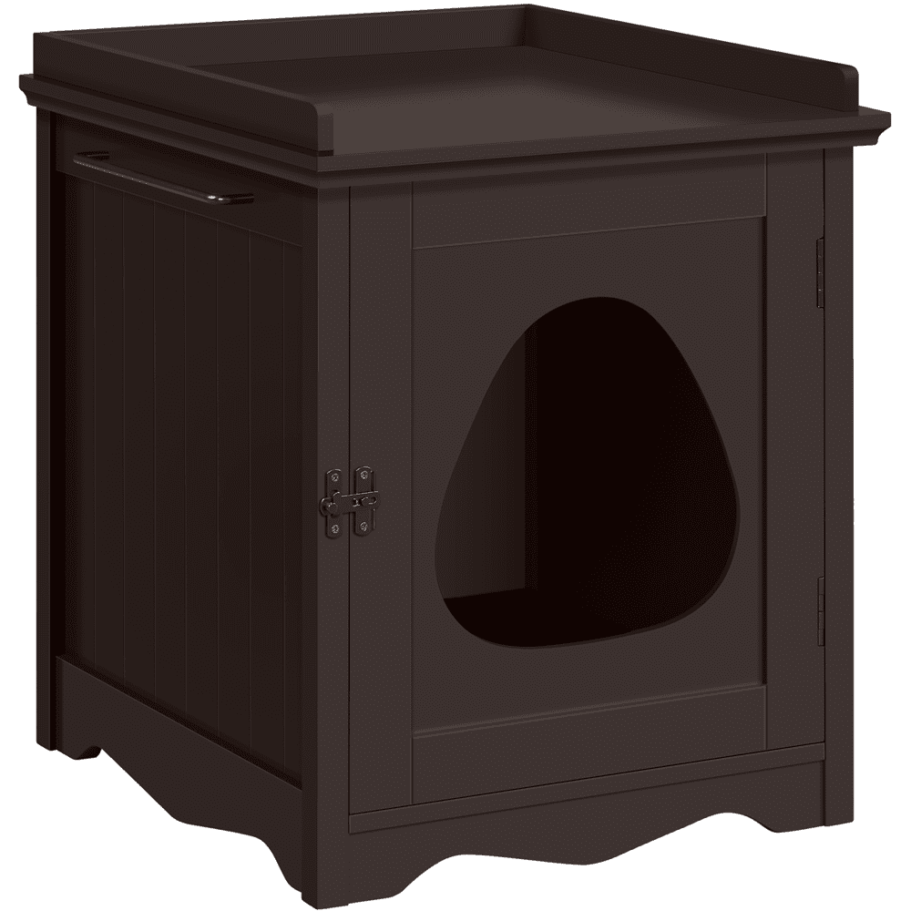 Yaheetech Indoor Cat Litter Box Furniture Enclosure，Espresso