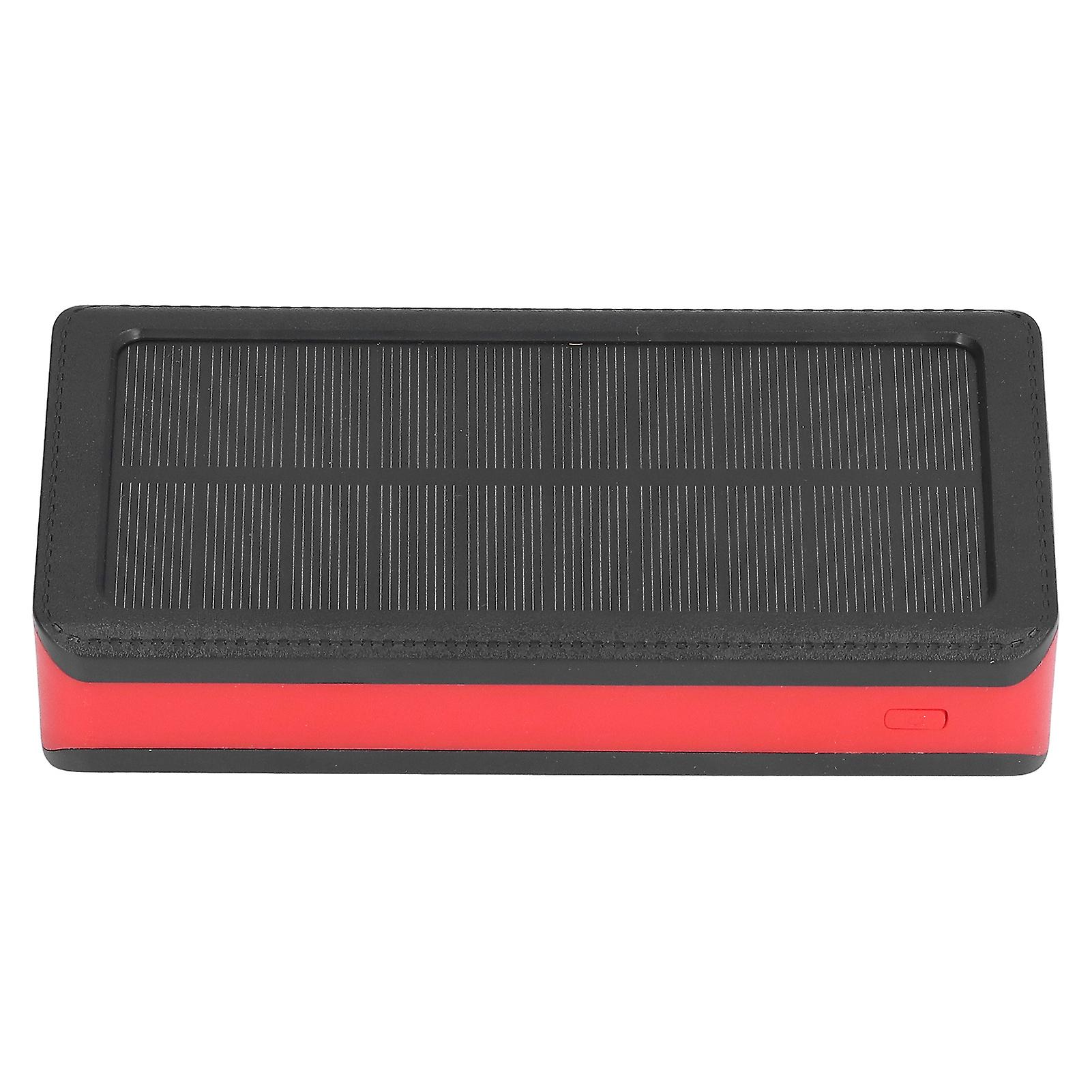 Solar Power Bank with 32 LED Light 4 USB Port 30000mAh Capacity for Camping Hiking Adventure Emergency