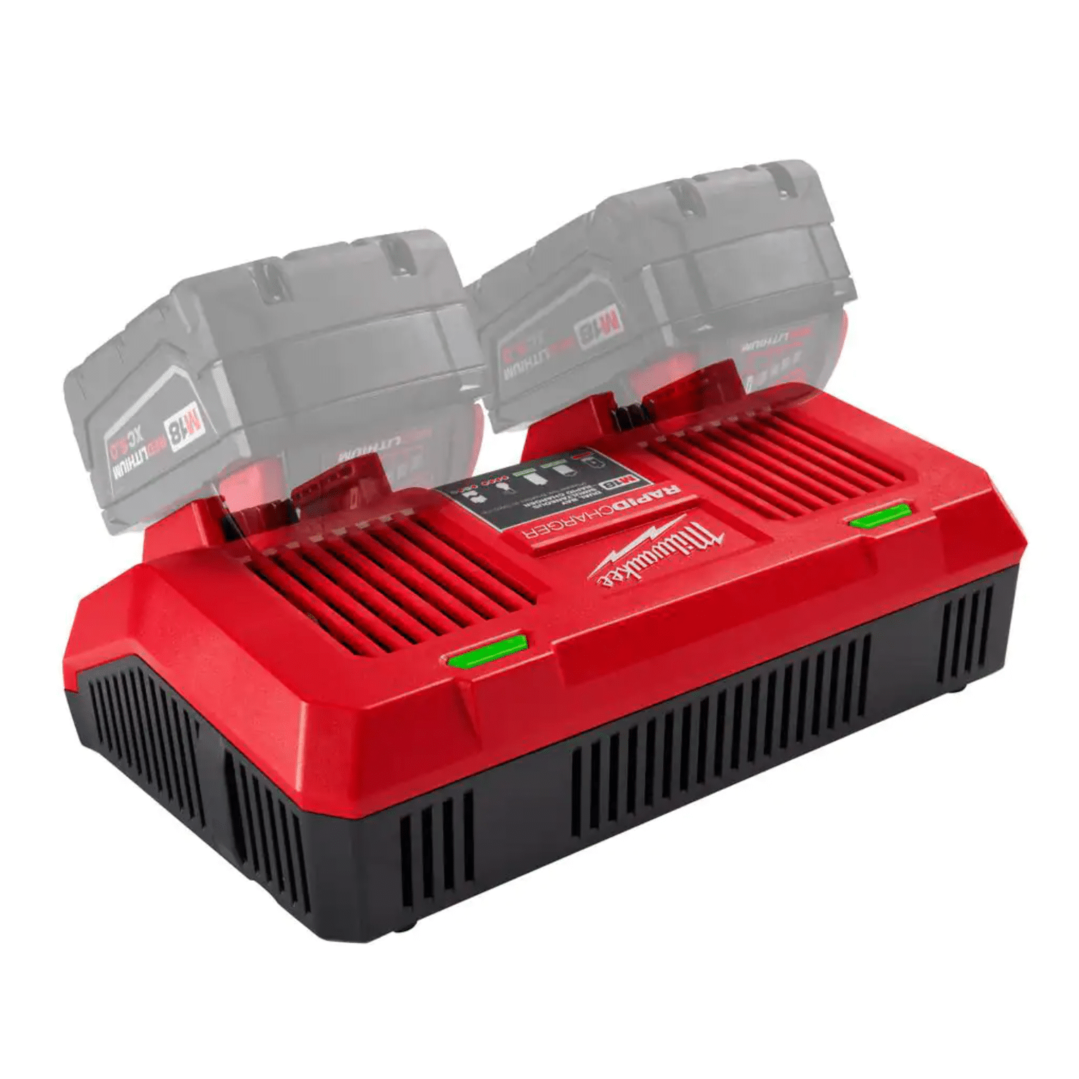 Milwaukee M18 18-Volt Lithium-Ion Dual Bay Rapid Battery Charger (48-59-1802)