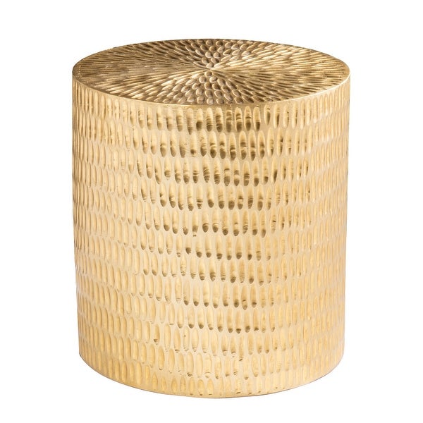 SEI Furniture Dartford Contemporary Gold Metal Accent Table