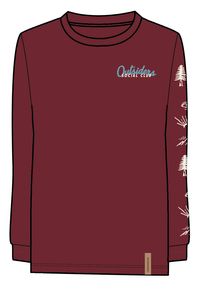 Dawn Recycled Cotton LS T-Shirt - Earth Red