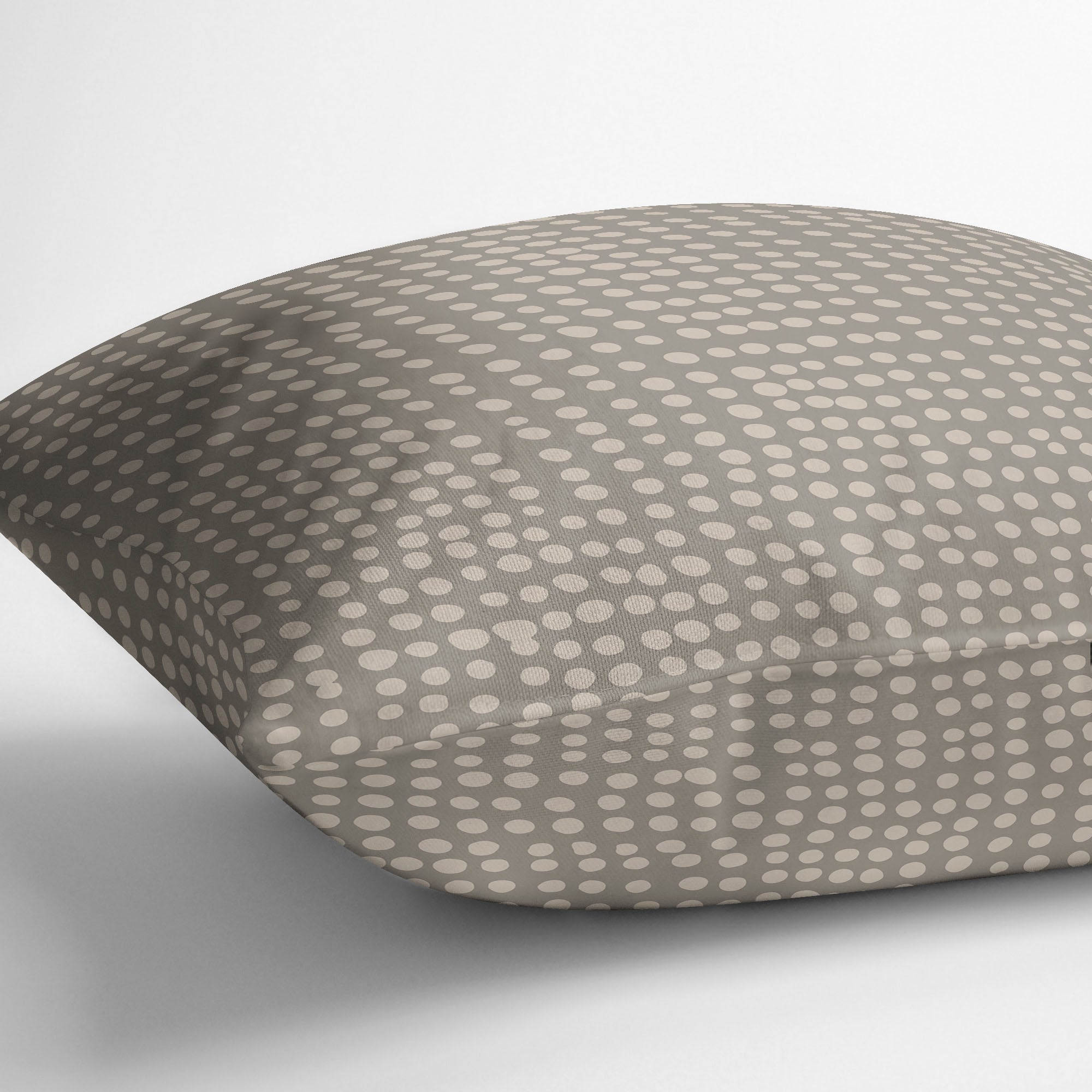 Dots Abstract Taupe Outdoor Pillow by Kavka Designs