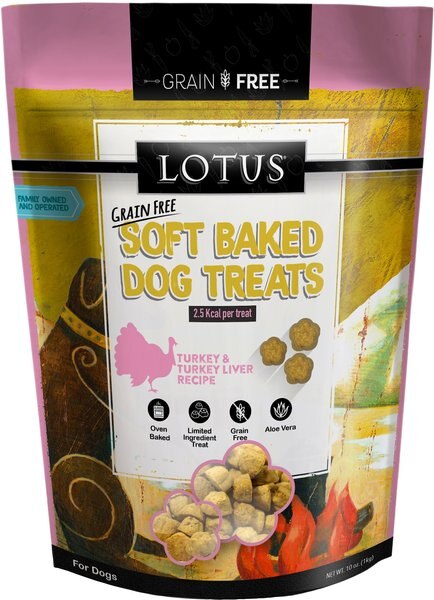 Lotus Soft-Baked Turkey and Turkey Liver Recipe Grain-Free Dog Treats