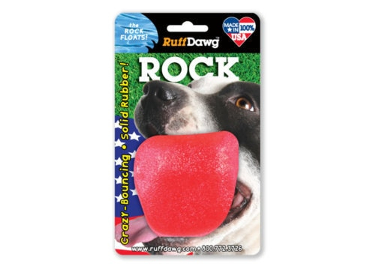 RuffDawg Rubber Rock Retrieving Dog Toy