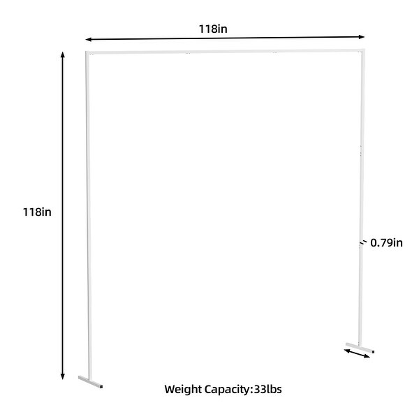 Adjustable Metal Wedding Backdrop Stand Arch Frame for Festival Decor