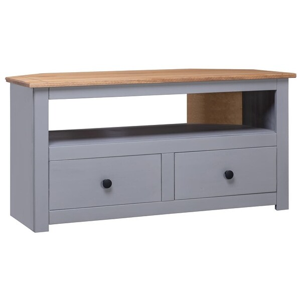 Corner TV Cabinet Gray 36.6