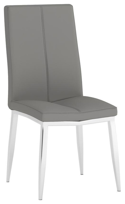 Curved Back Side Chair    Set Of 4  Gray   Contemporary   Dining Chairs   by BisonOffice  Houzz