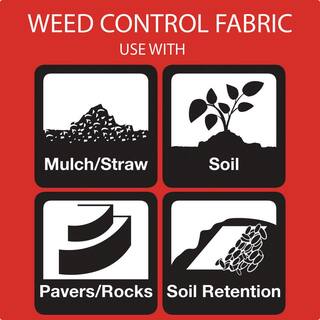 DeWitt P3 3 ft. x 250 ft. 5 oz. Pro 5 Commercial Landscape Weed Barrier Fabric (4-Pack) 4 x DWT-P3